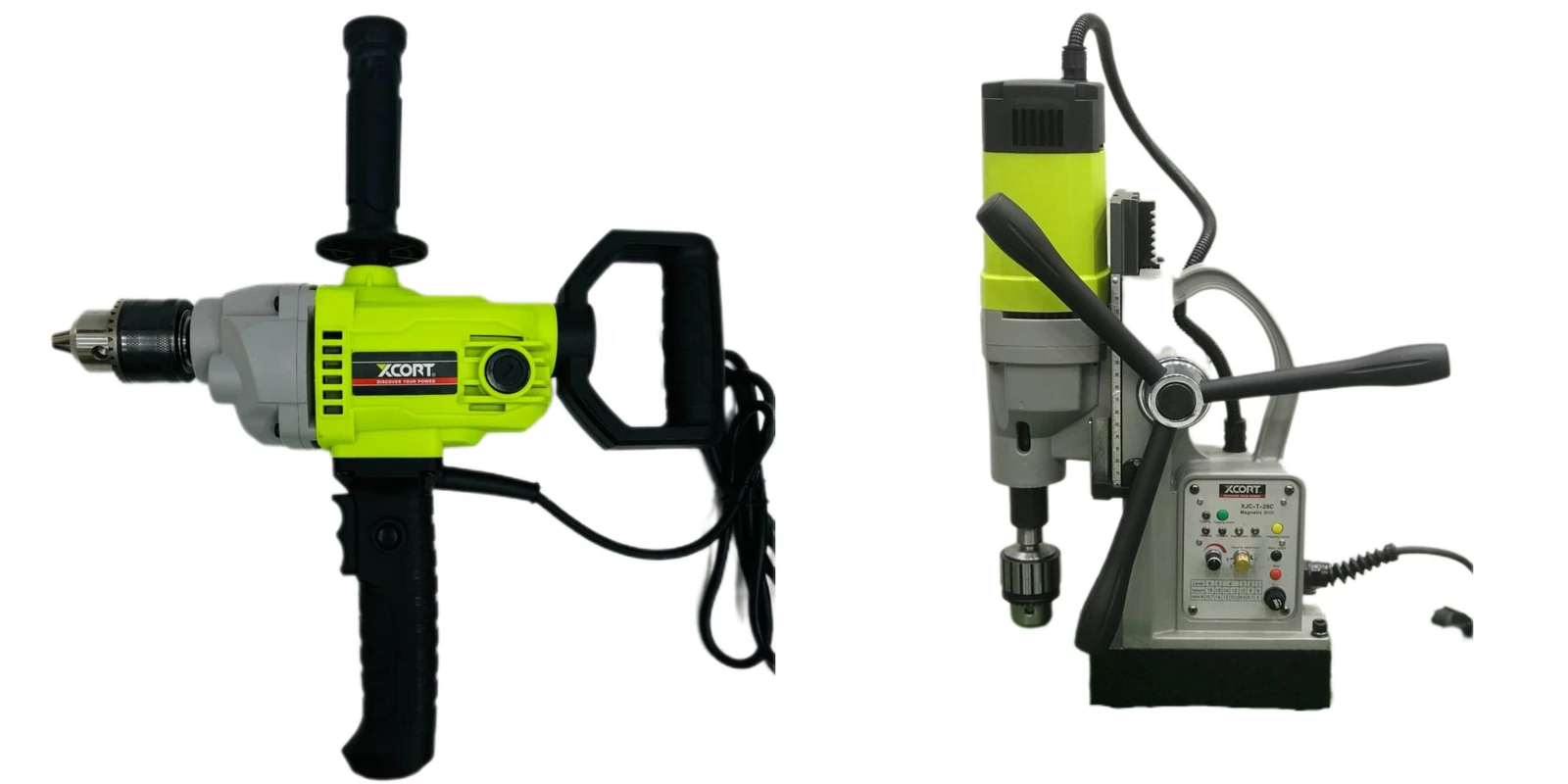 دریل صنعتی شاسی، و دریل ستونی مگنتی دیمر دار، و ، دریل ستونی مگنتی