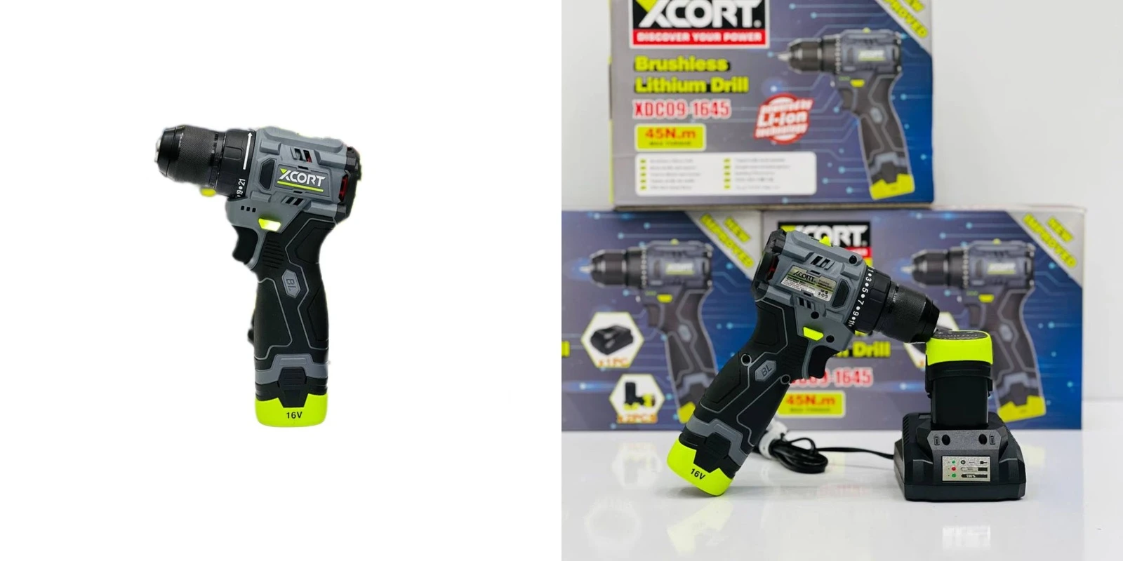 ، دریل شارژی مشکی ایکس کورت 16 (XLD16-K) 