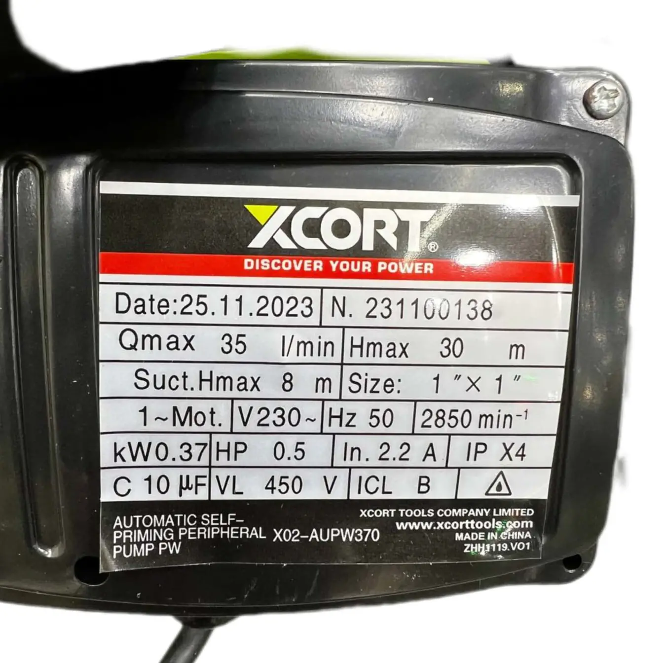 دینام اتومات سرخود 1 اینچی ایکس کورت مدل XO2-AUPW370