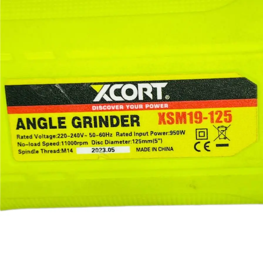 مینی فرز دیمر دار دسته کوتاه صنعتی ۹۵۰ وات ایکس کورت مدل xsm19-125s