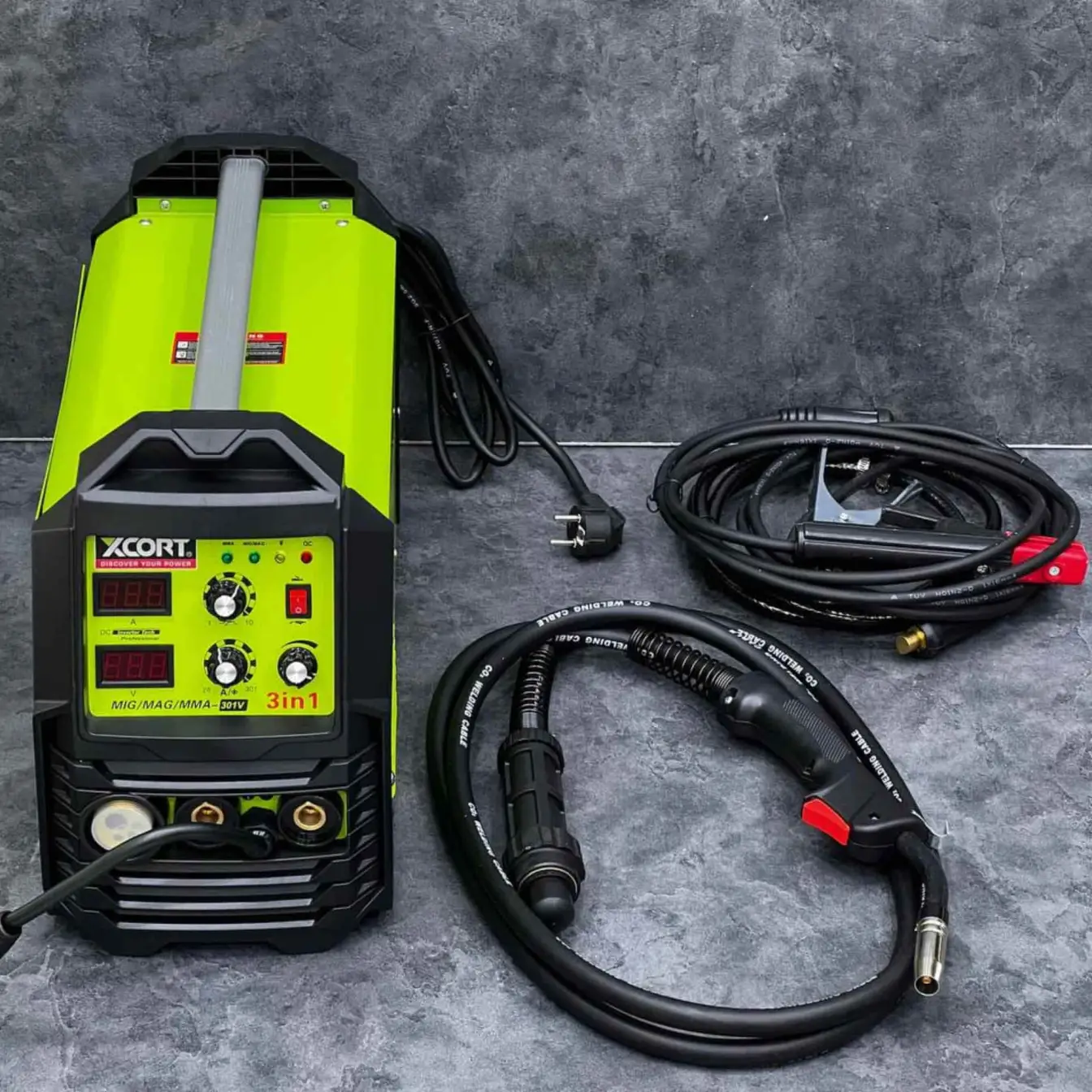 دستگاه جوش اینورتری co2 و عادی 301 آمپر ایکس کورت مدل mig-mag-mma301