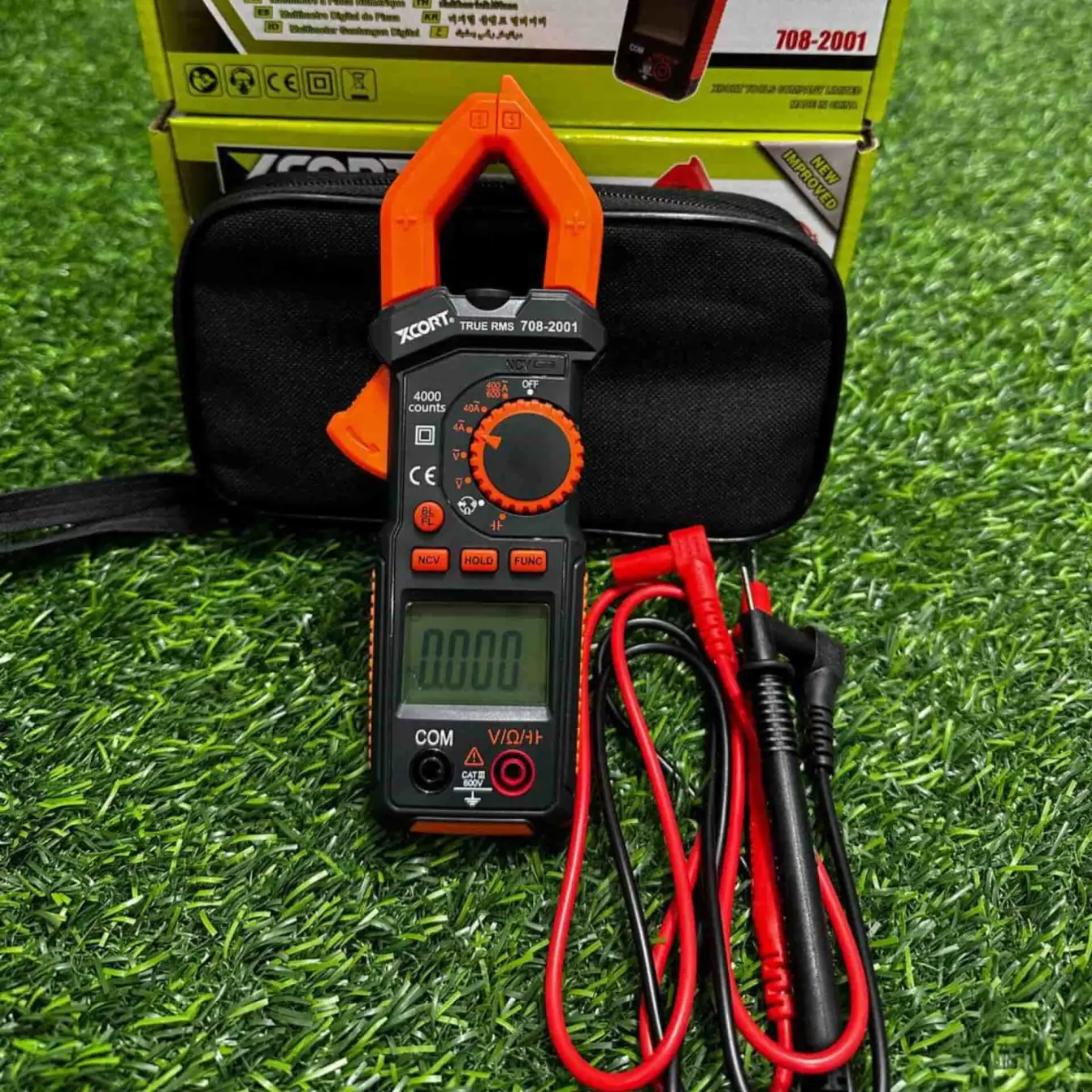 مولتی متر اهم متر و ولت متر و آمپر متر انبری یا کلامپی ایکس کورت مدل 708-2001