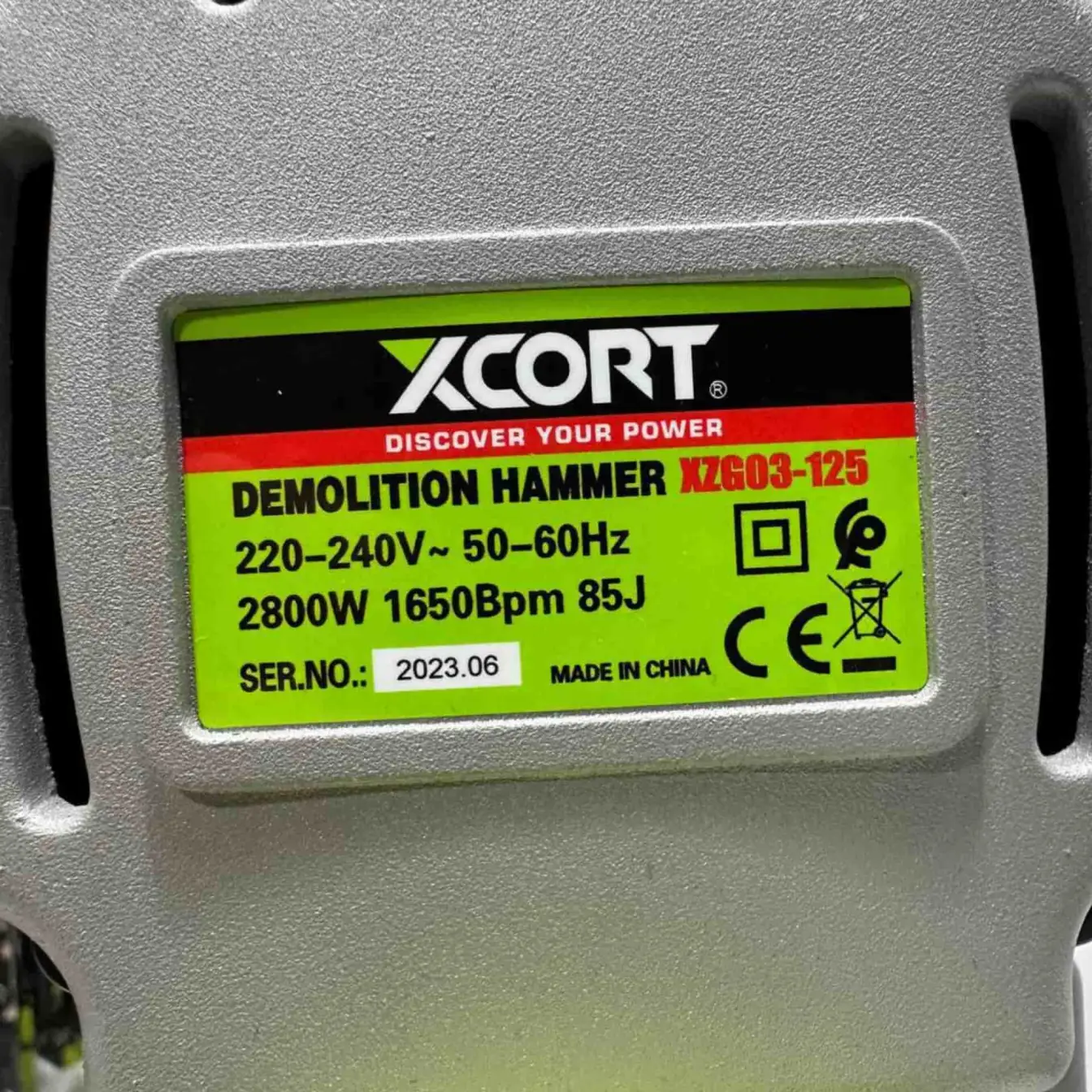 هیلتیکمپرسور تخریب روغنی 28 کیلوگرم ایکس کورت مدل xzg03-125