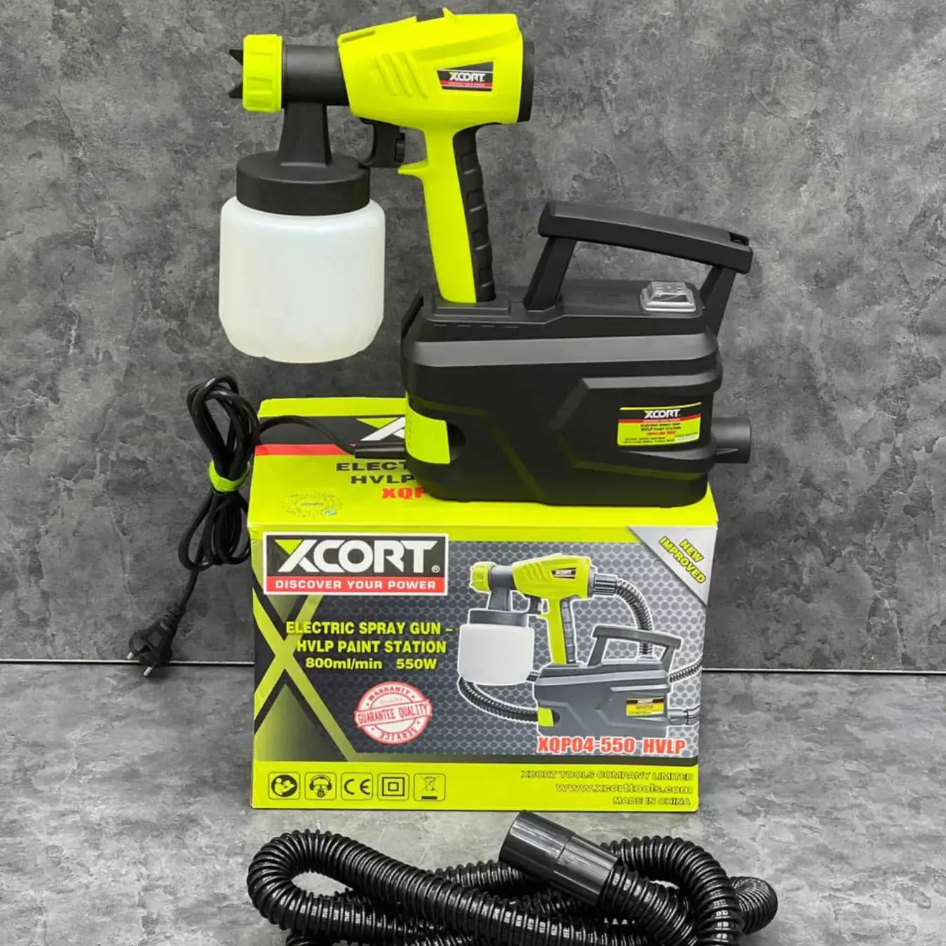 رنگ پاش برقی صنعتی 2/6 میلی‌متر ایکس کورت مدل xqp04-550