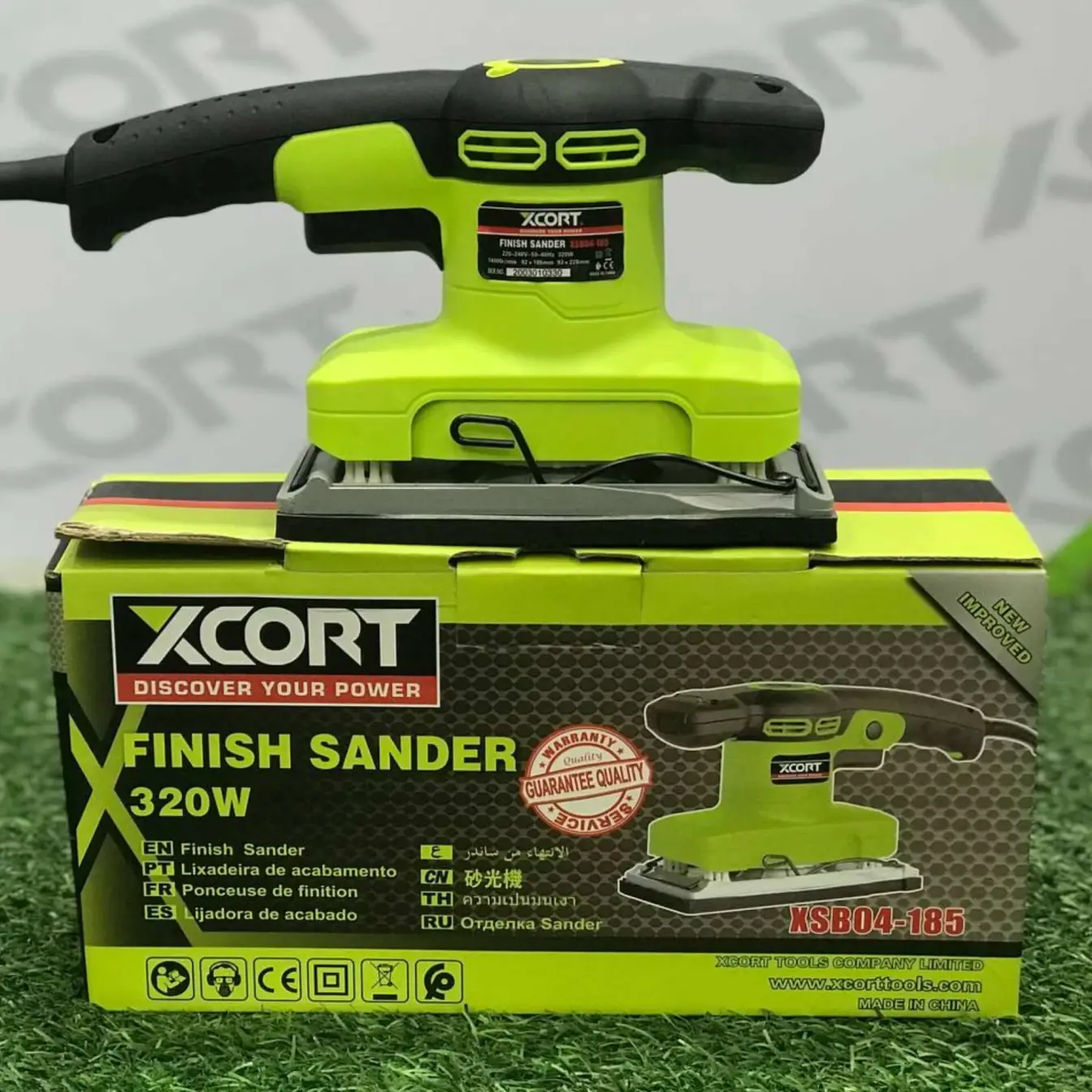 سنباده برقی لرزان مستطیلی کوچک ایکس کورت مدل xsb04-185