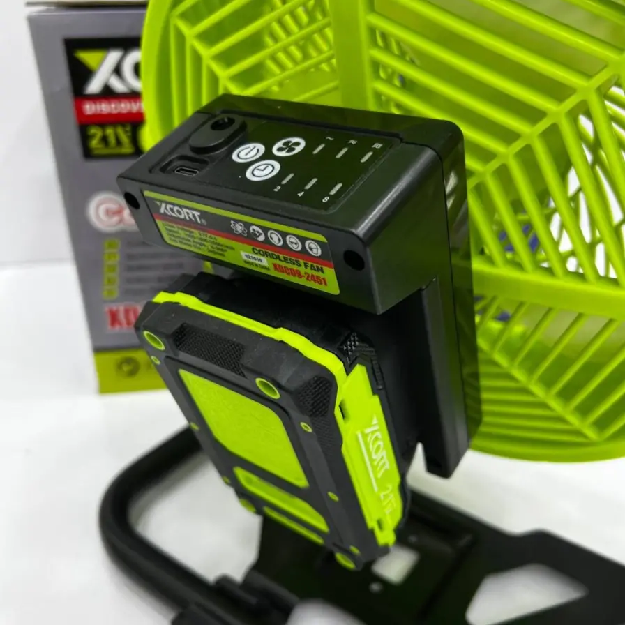 پنکه سرعتی برقی و شارژی ایکس کورت مدل KUXDC09-2451