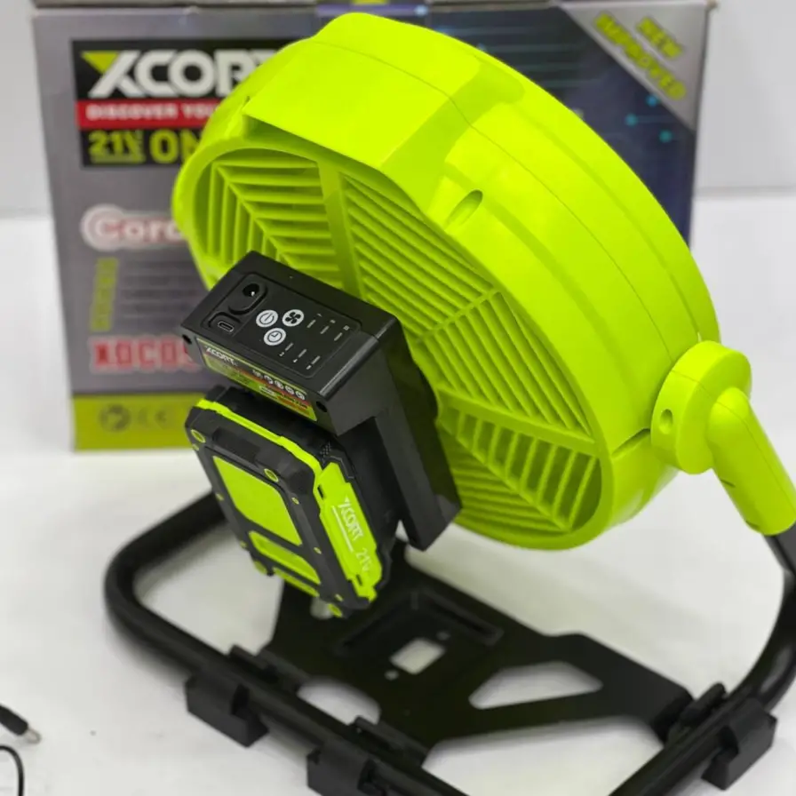 پنکه سرعتی برقی و شارژی ایکس کورت مدل KUXDC09-2451