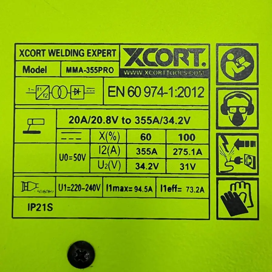 دستگاه جوش 355 آمپر پرو صنعتی ایکس کورت مدل MMA-355PRO