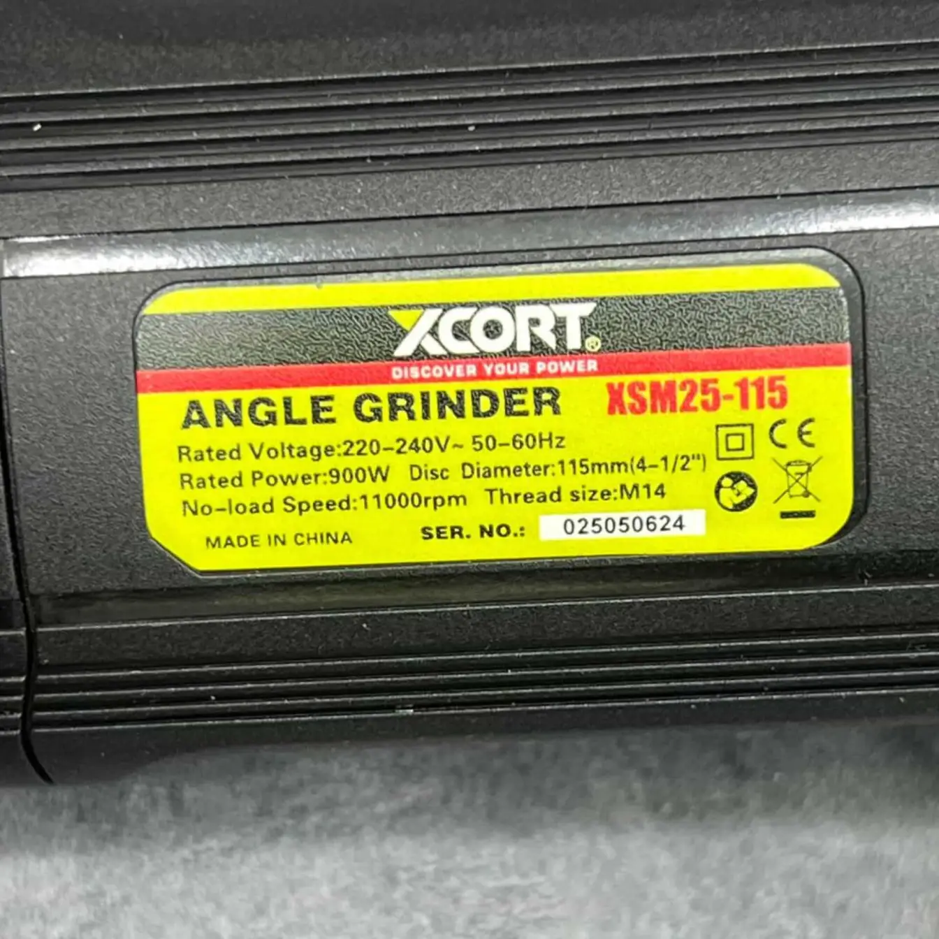 مینی فرز صنعتی دسته کوتاه 900 وات ایکس کورت مدل xsm25-115
