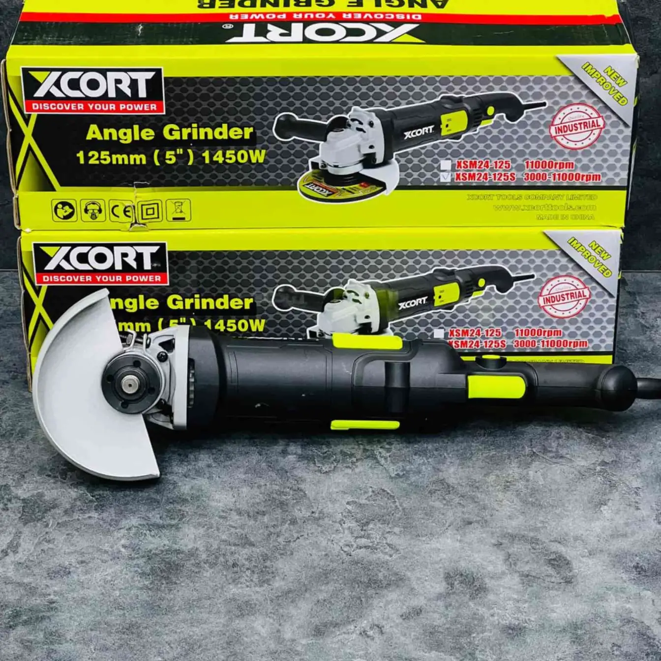 مینی فرز دیمردار دسته بلند 1450 وات ایکس کورت مدل xsm24-125s