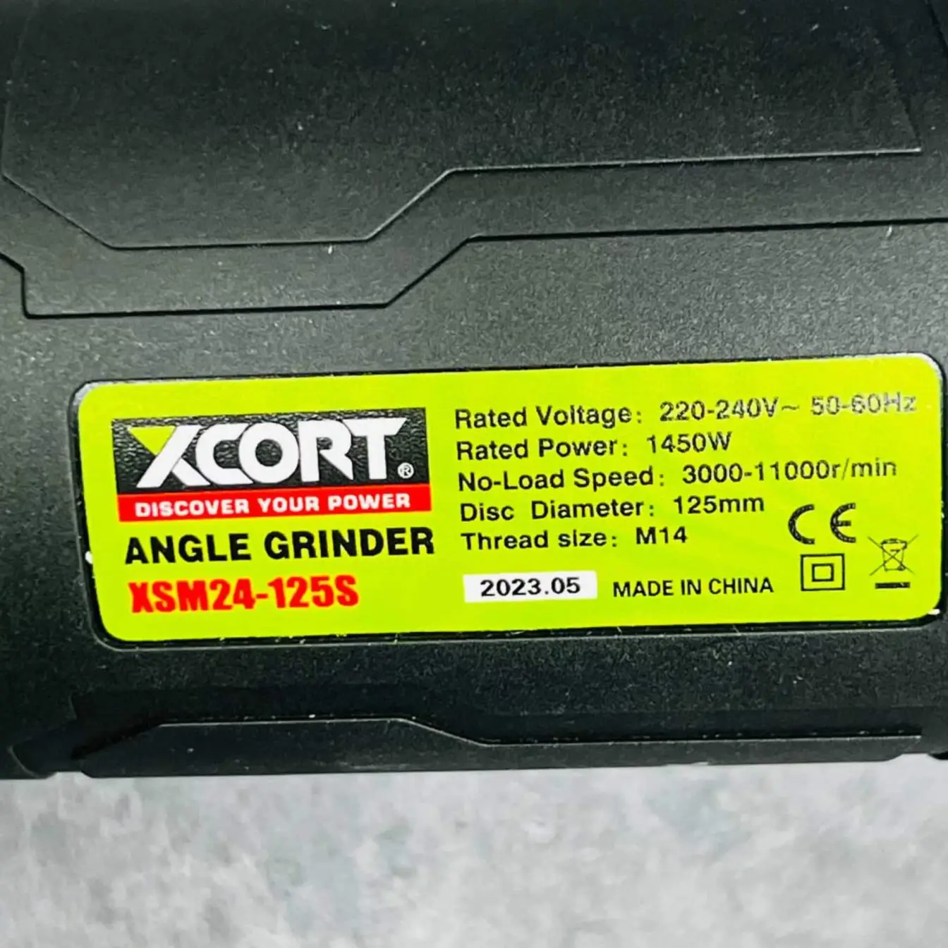 مینی فرز دیمردار دسته بلند 1450 وات ایکس کورت مدل xsm24-125s