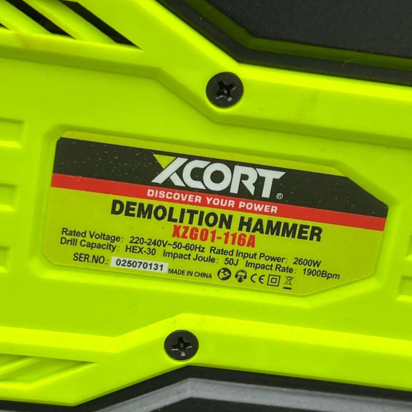 کمپرسور هیلتی تخریب تک کاره 19 کیلوگرم ایکس کورت مدل XZG01_116A