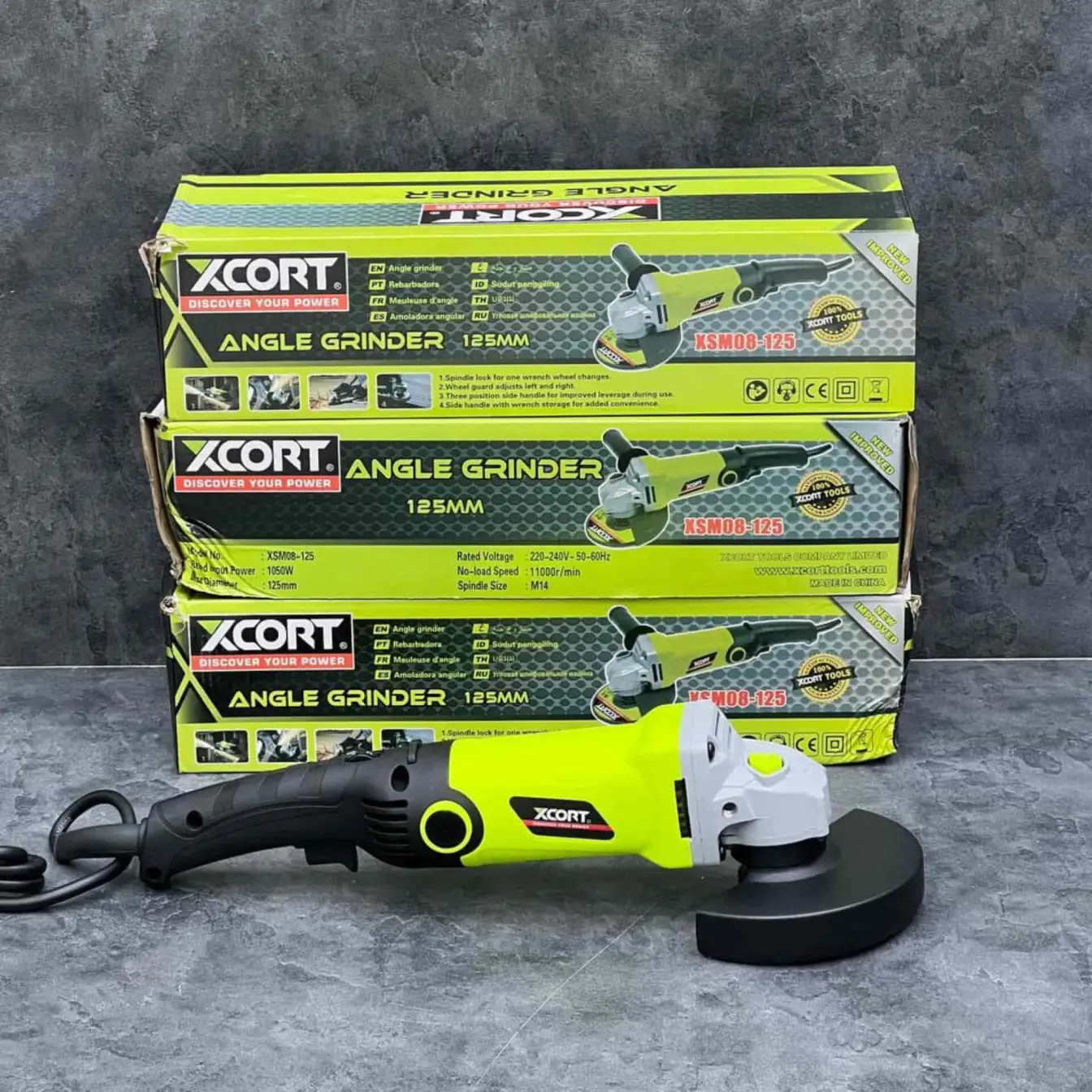 مینی فرز 1050 وات دسته بلند دیمردار ایکس کورت مدل xsm08-125