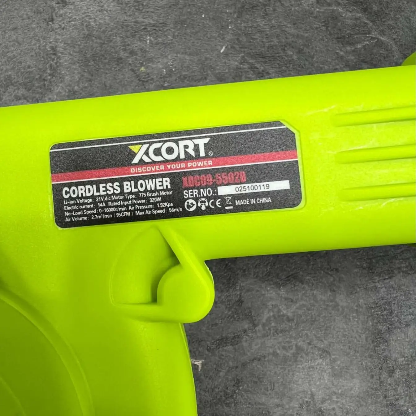 بلوور دمنده باد شارژی ایکس کورت مدل XDG09_5502B