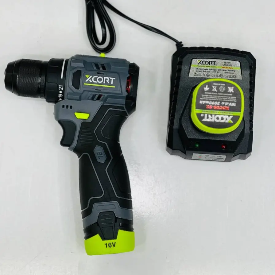 دریل شارژی براشلس 16 ولت ایکس کورت مدل XC-09-1645