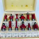 ست کامل تیغه اورفرز بزرگ سایز 12 میلی متر