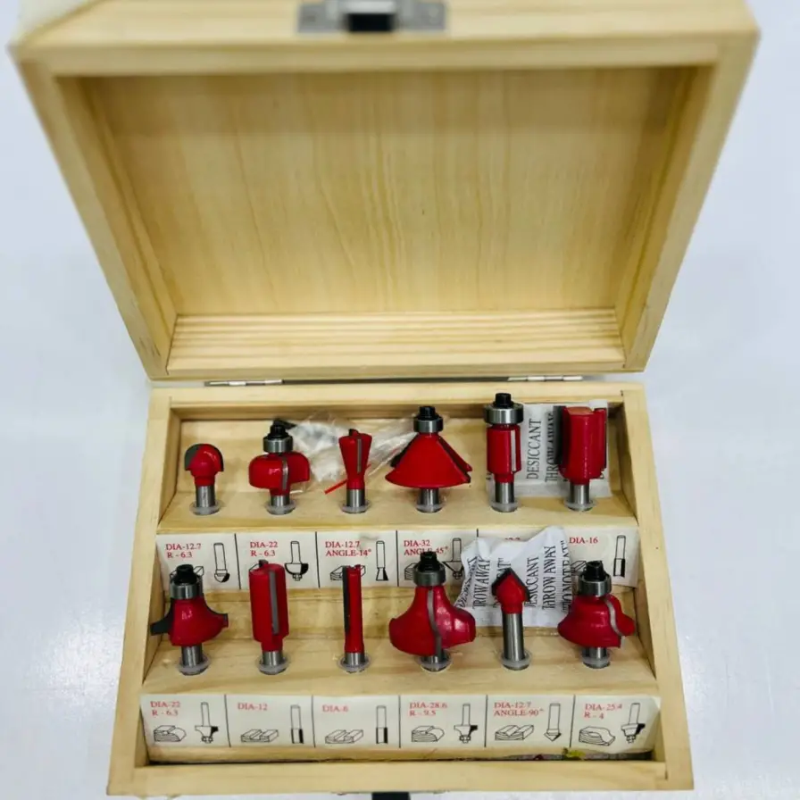 ست کامل تیغه اورفرز سایز 6 میلی متری