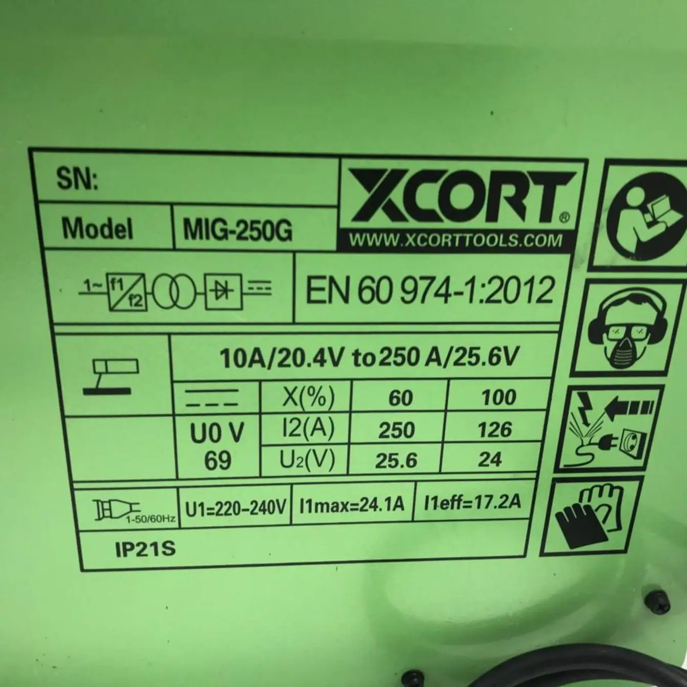 دستگاه جوش صنعتی دوکاره  co2 و عادی 250 آمپر ایکس کورت مدل MIG-250G
